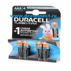 Батарейки ААА DURACELL TURBO MAX LR03 BL4