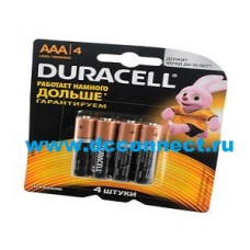Батарейки ААА DURACELL LR03 BL4