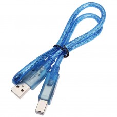 01-11019 Шнур USB-A на USB-B для Arduino UNO 0,3 метра (синий)