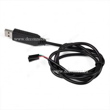 Преобразователь уровней USB на TTL/RS232, с кабелем и с контактами мама на выходе, чип PL2303HX